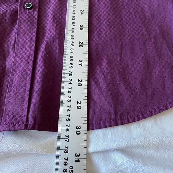 Le Chateau Tailored Fit Men's Purple Long Sleeve Button Up Shirt Size 16-16.5 - Picture 10 of 11